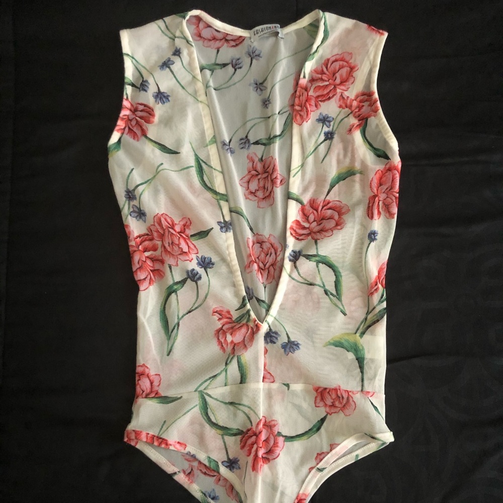 Fashion Nova Floral Bodysuit